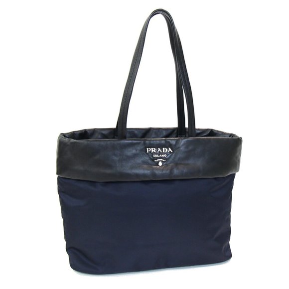 PRADA Black Leather Tote Bag - Picture 1 of 7